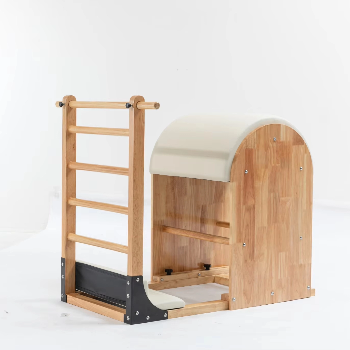 Custom Logo Color Oak Wood Pilates Reformer And Ladder Barrel Supplier01 1