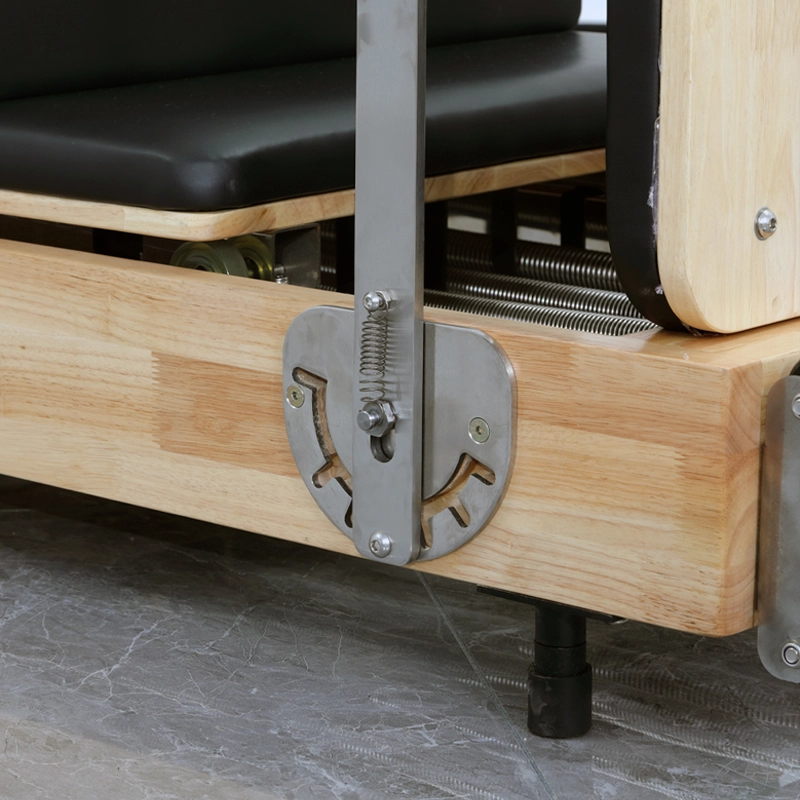 Eco-Friendly-Oak-Professional-Yoga-And-Fitness-Folding-Pilates-Reformer09 Eco Friendly Oak Professional Yoga And Fitness Folding Pilates Reformer09