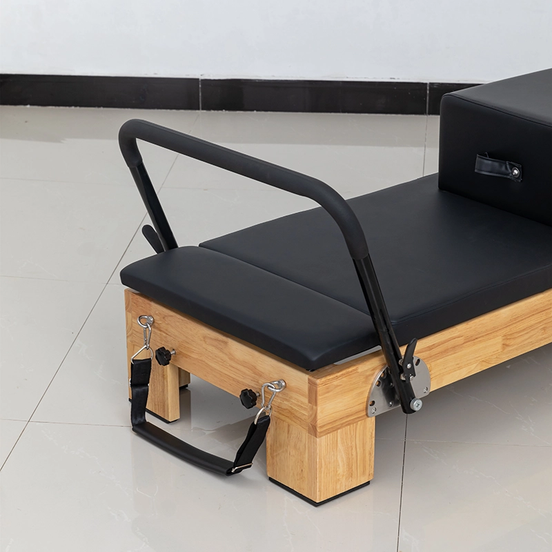 Factory-Direct-Sale-Oak-Wood-Pilates-Reformer-Training-Bed-With-Tower08 Factory Direct Sale Oak Wood Pilates Reformer Training Bed With Tower08